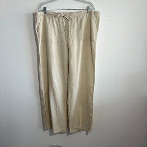 Venus 100% Linen Pants.  Size L